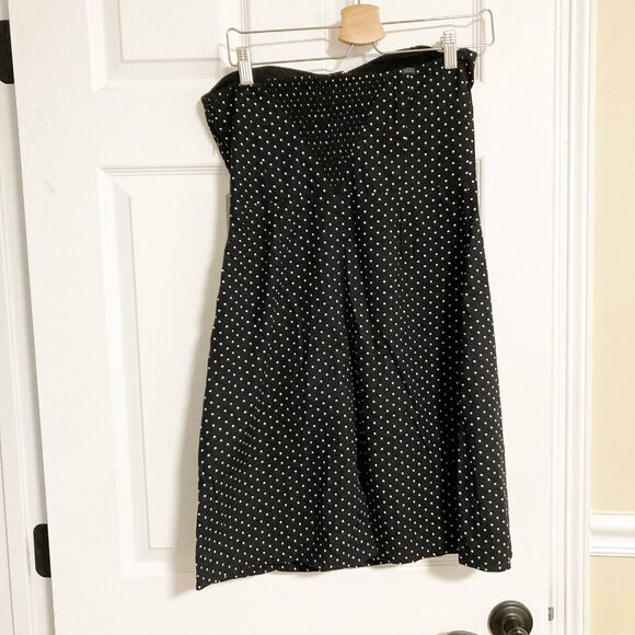 Vans Cherry Polka Dot 100% Cotton Strapless Dress Size L - Picture 3 of 8